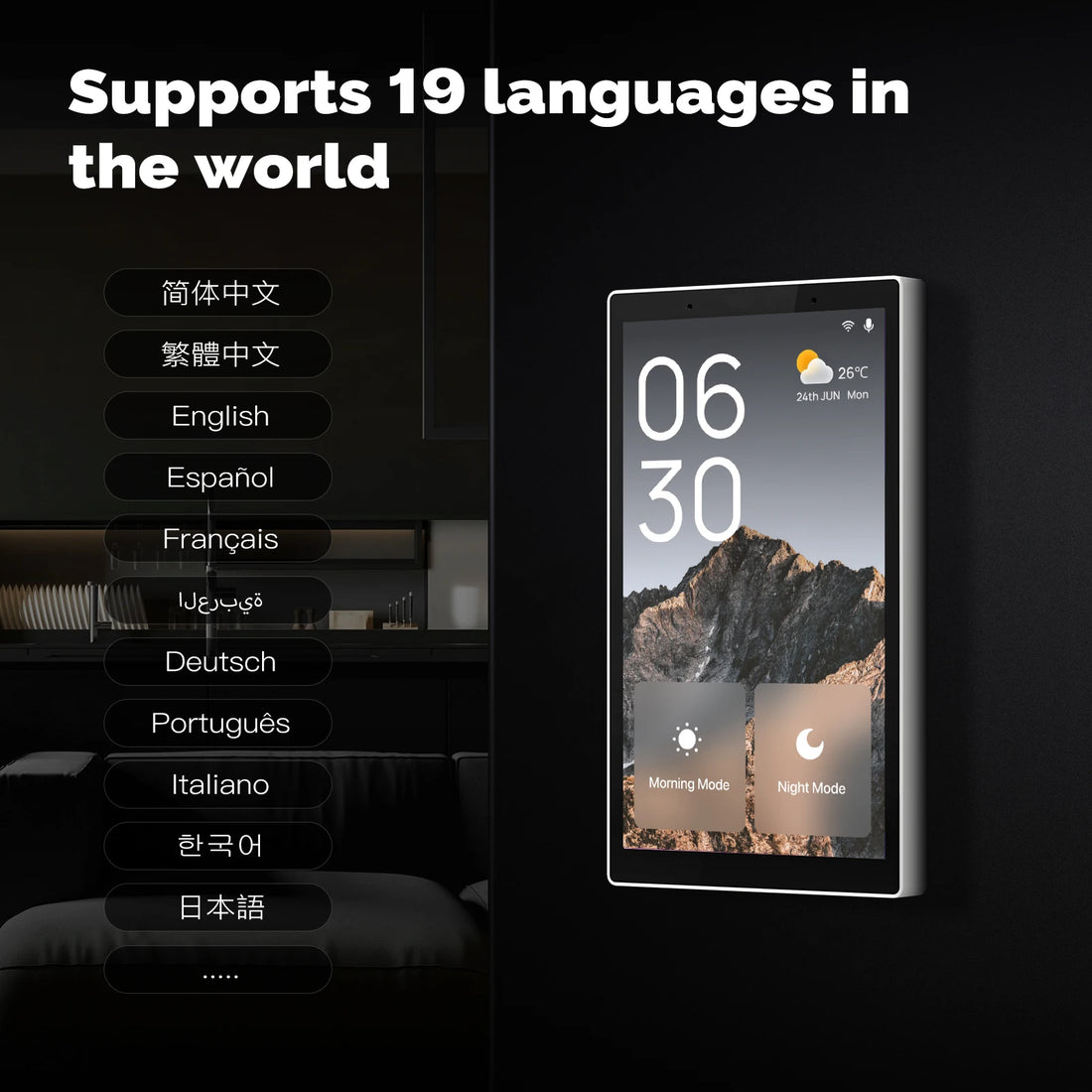 MOES Tuya Wifi Smart 5-inch Touch Screen Voice Control