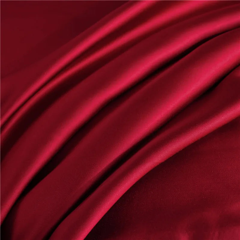 Natural Mulberry Silk Duvet Cover Solid Color Quilt Cover Single Double King Size