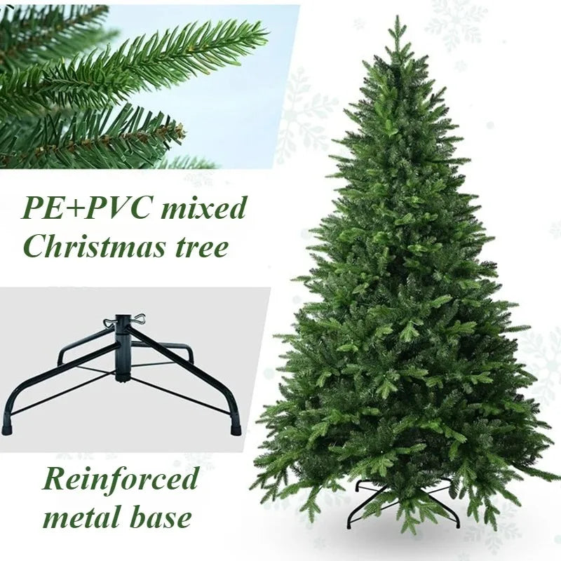 1.2m-2.7m Christmas Tree Artificial Large Encryption PE+PVC Material Xmas Tree