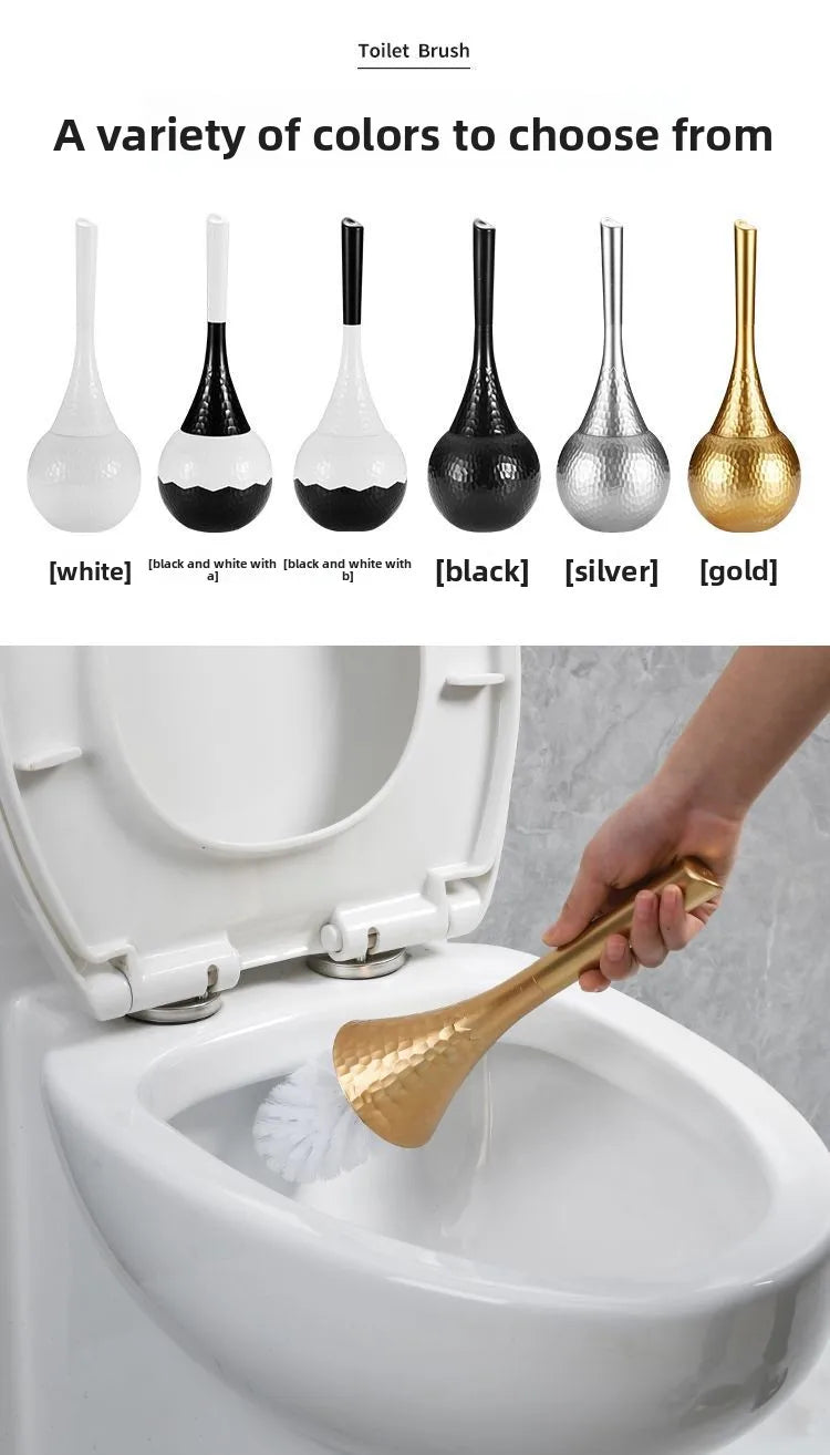 Premium Long Handle Toilet Brush with Holder