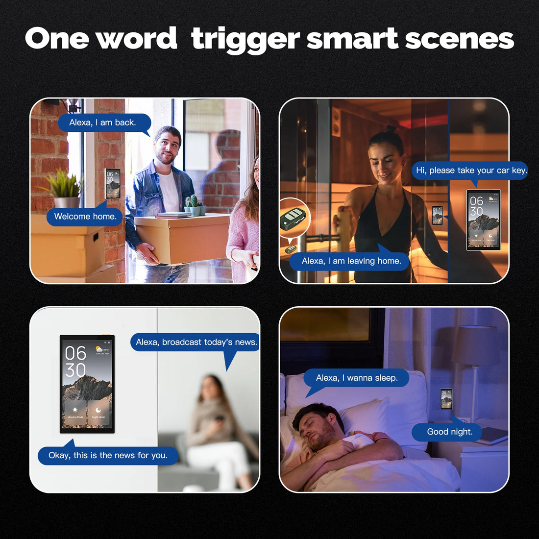 MOES Tuya Wifi Smart 5-inch Touch Screen Voice Control