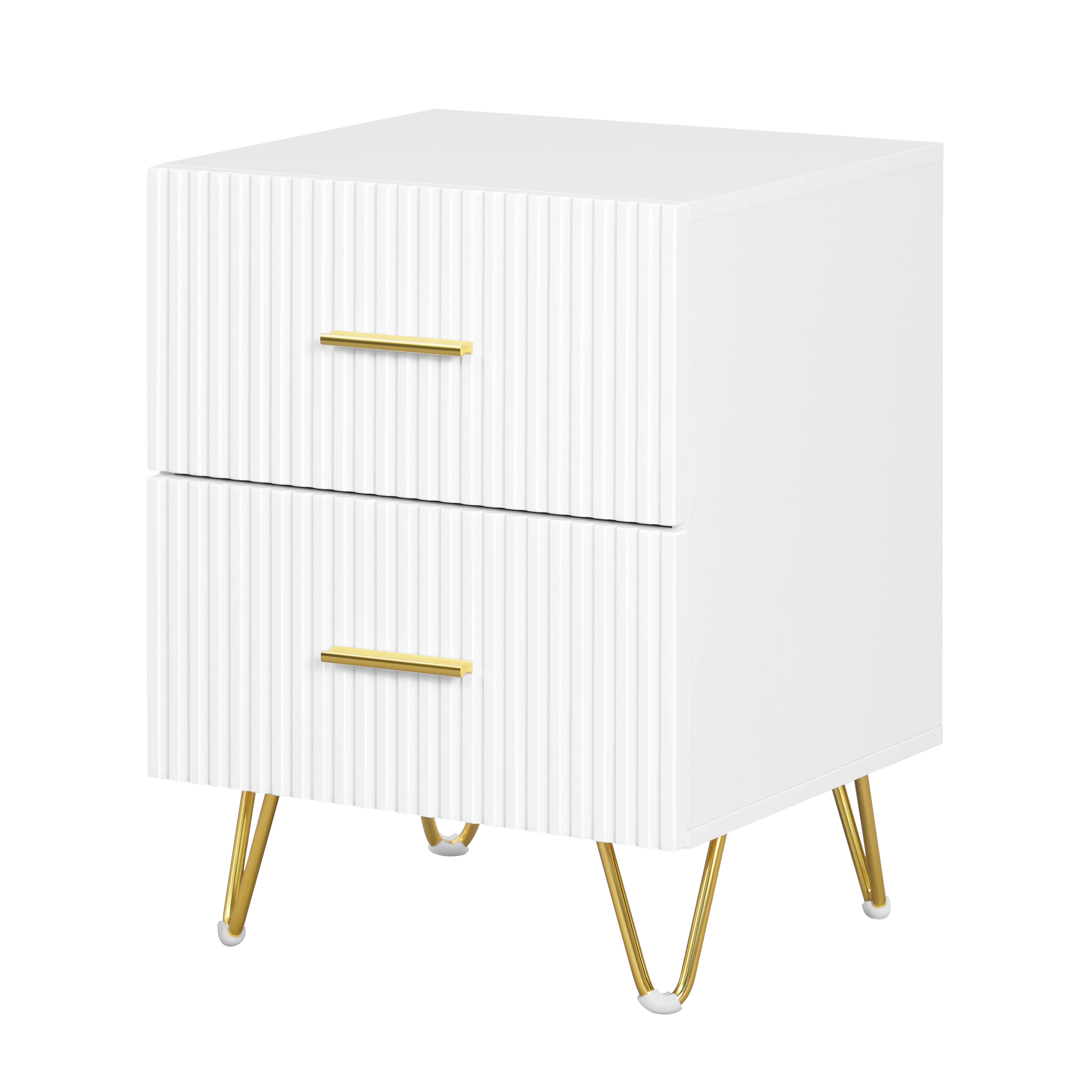 WOLTU Bedside Table Bedside Cabinet 2 Drawers Nightstand
