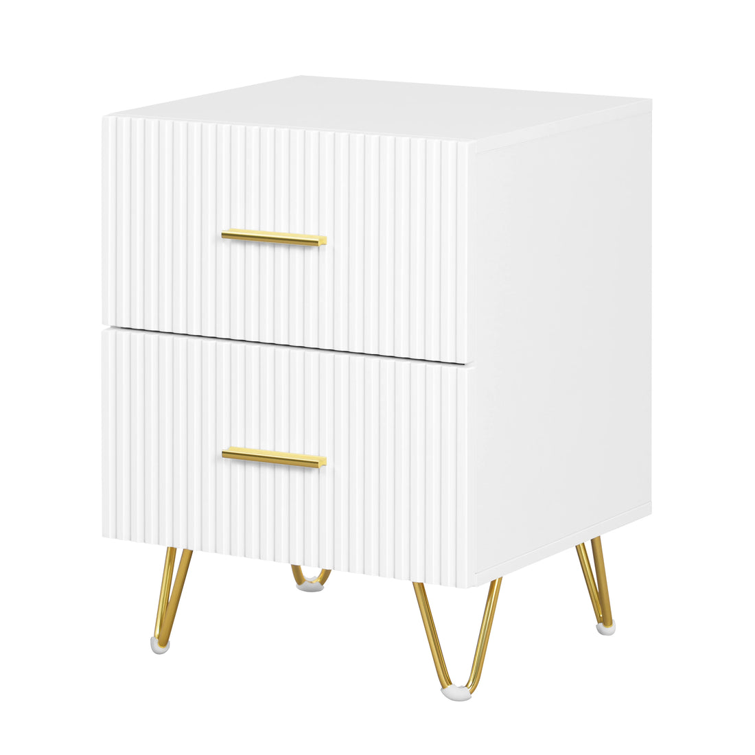 WOLTU Bedside Table Bedside Cabinet 2 Drawers Nightstand