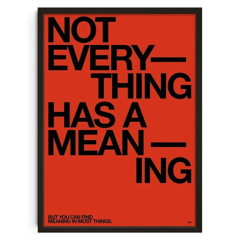 Retro Abstract Nourishing Soul Classic Wall Art