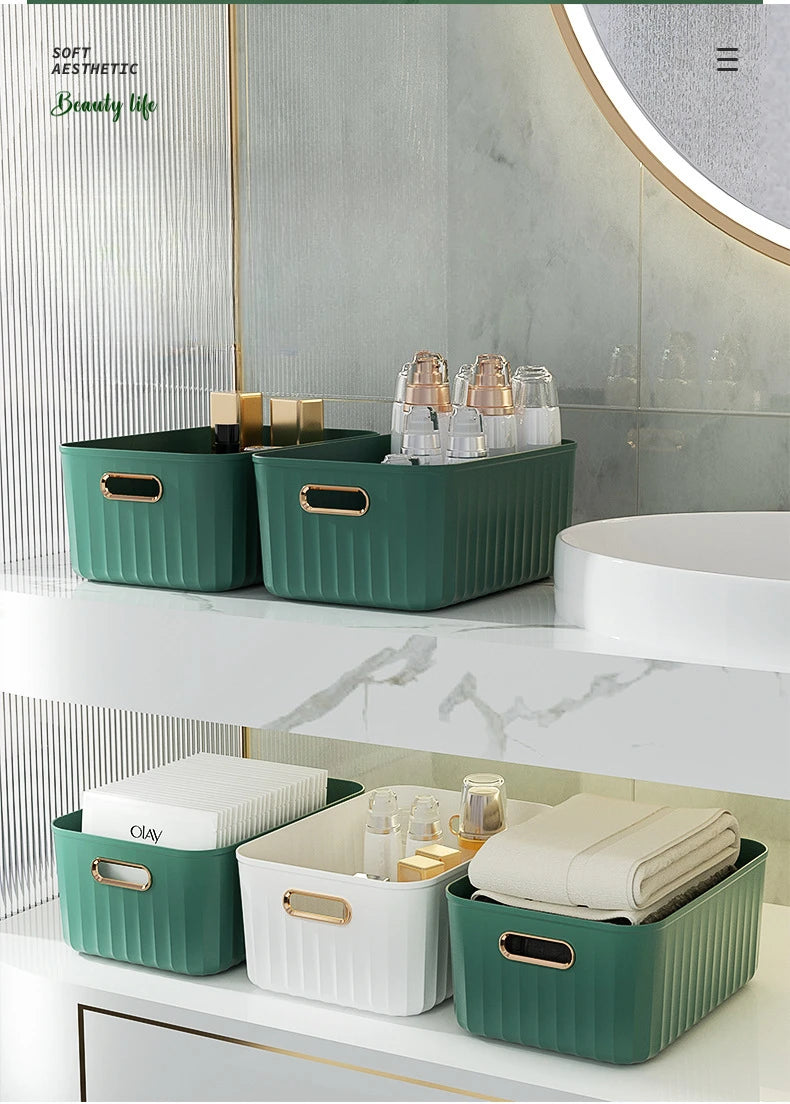 Sundries Storage Boxes with Lid Light Luxury Snacks Toys Storage