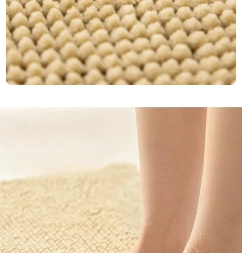 Chenille Bath Mats Encrypted Thickened Short Plush Strong