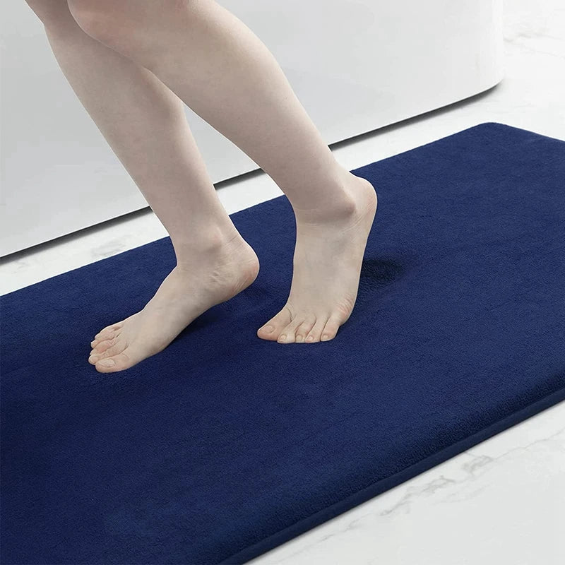 Homaxy Super Absorbent Bath Mat Memory Foam Carpet Non-Slip
