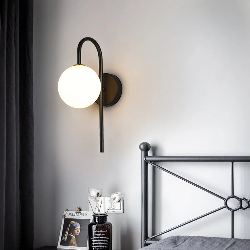 Interior LED Wall Lamps Wall Lights with G9 Bulb for Bedroom Black Gold  LED