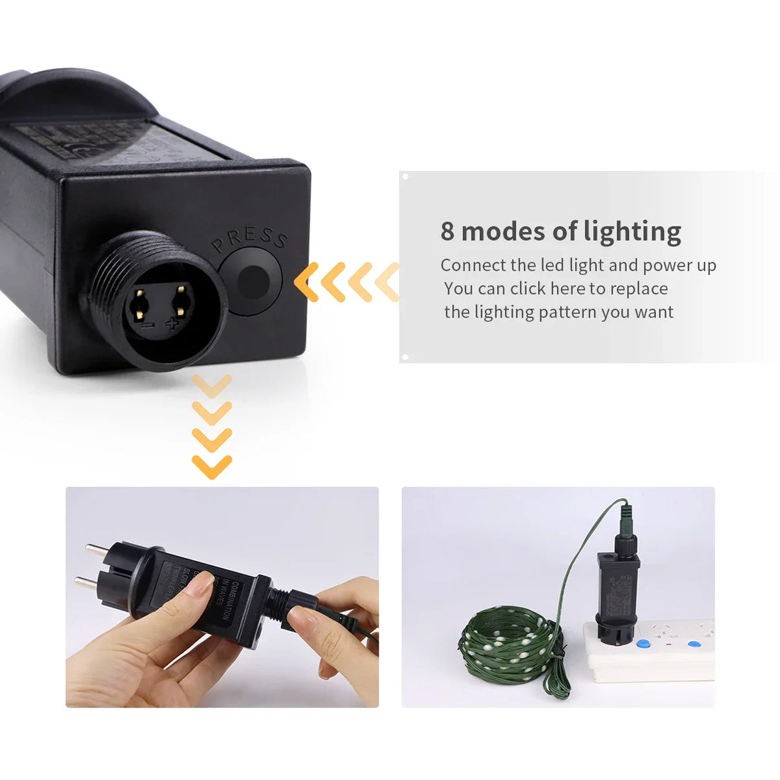 220V 110V For Outdoor Garden Yard Christmas Halloween New Year Decor