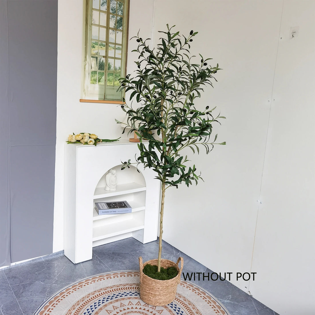 120-180CM Artificial Olive Tree Branch Without Pot Modern Minimalist Fake Plant