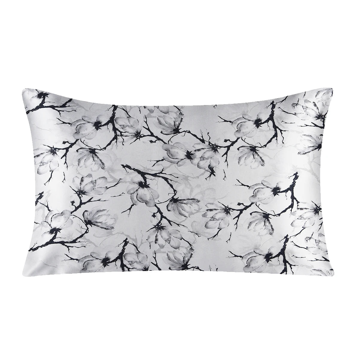 New 100% Nature Mulberry Floral Silk Pillowcase Zipper Pillow Case