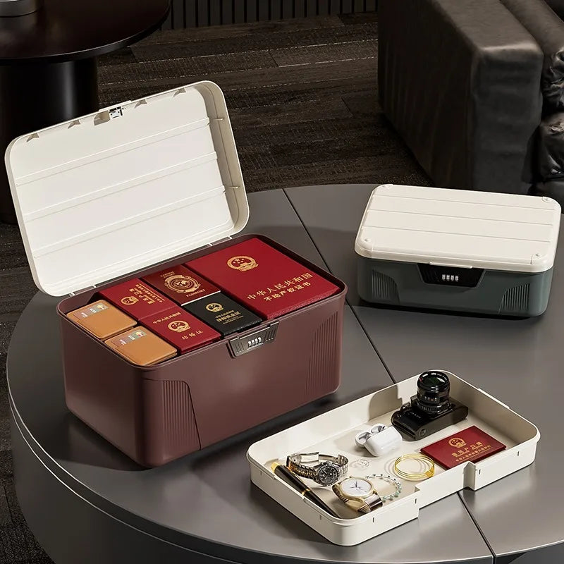 Digital Password Lock Safe Box Passport Medicine Portable Organizer