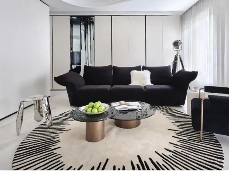 Fluffy Soft Living Room Decoration Carpet Light Luxury Rugs for Bedroom