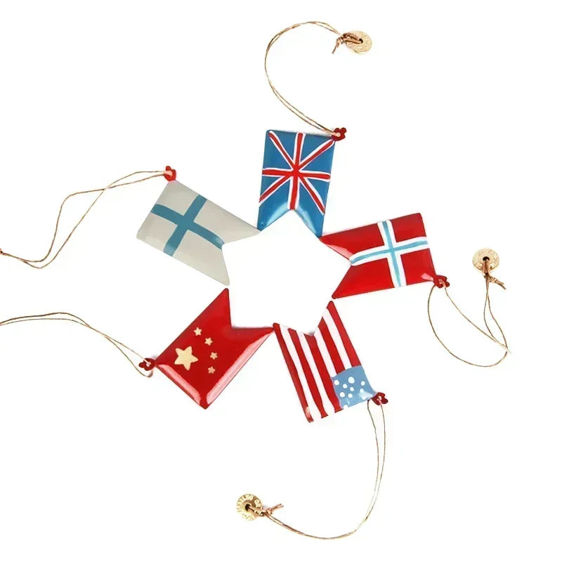 Christmas Party Nordic Christmas Decoration Metal Pendant Christmas Tree