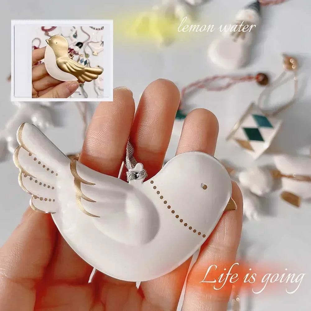 Christmas Party Nordic Christmas Decoration Metal Pendant Christmas Tree