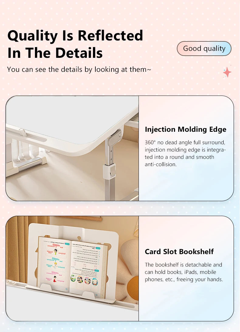 Laptop Desk Foldable Bed Table Adjustable Computer Desk