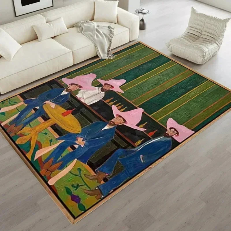 VIKAMA Art Retro Abstract Crystal Pile Carpet