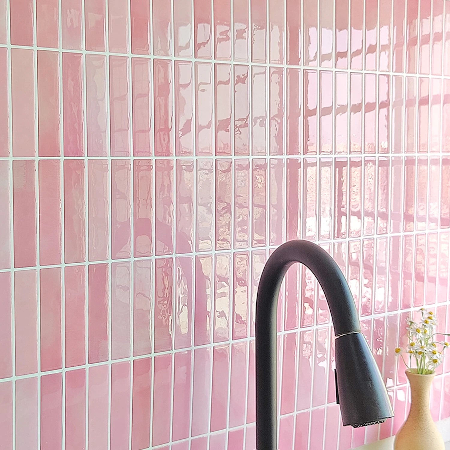 10 PCS Waterproof and Anti-oil Stick-On Tiles