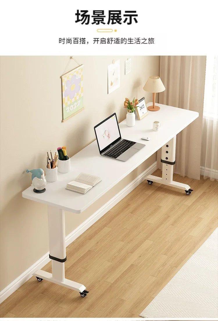Adjustable Overbed Laptop Desk with Wheels