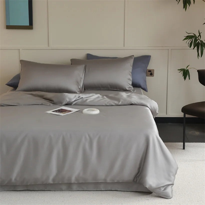 Mulberry Silk Bedding Set Luxury Natural 100% Silk Duvet Cover Set
