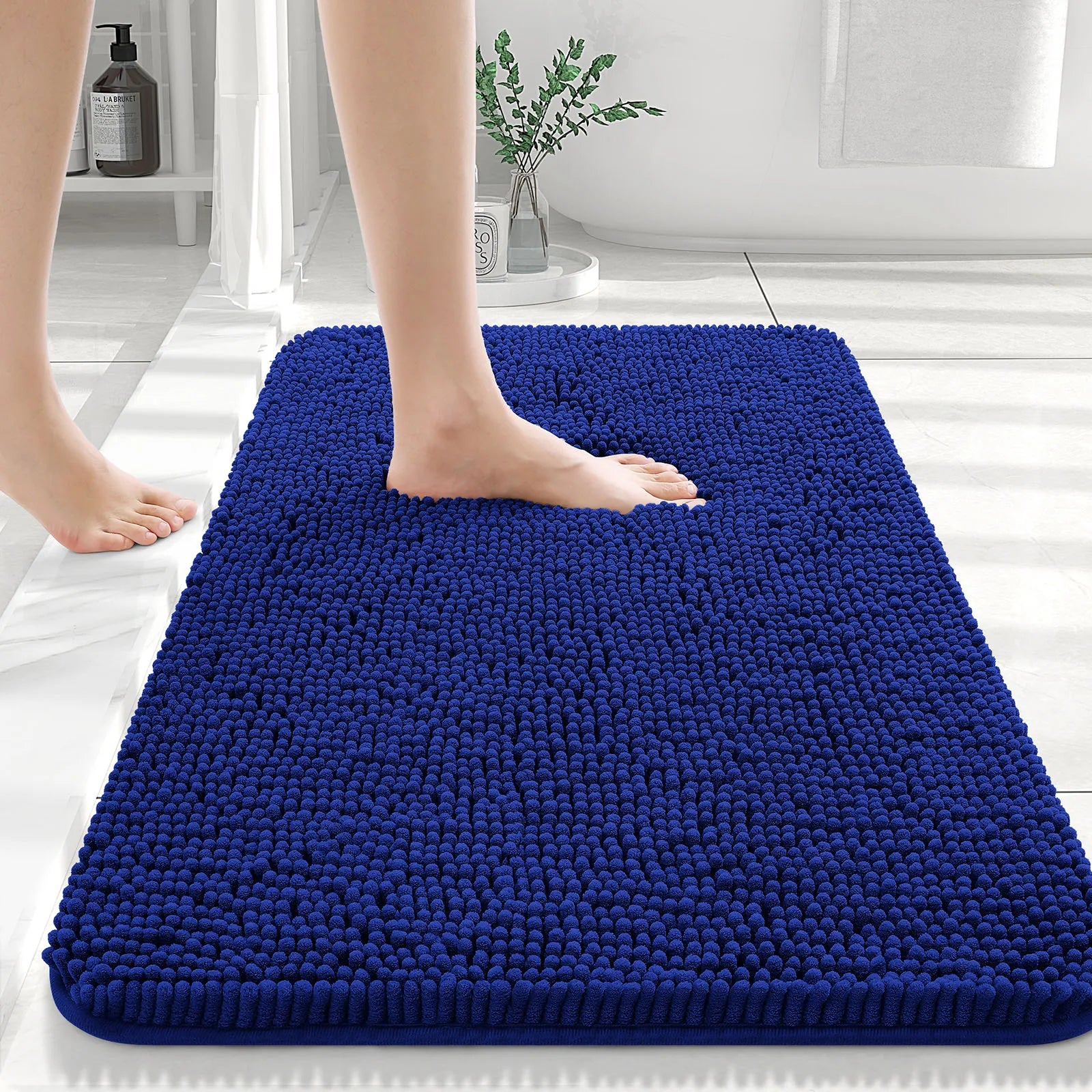 HAPIHAPPY New Chenille Bathroom Rug Mat Extra Soft Thick