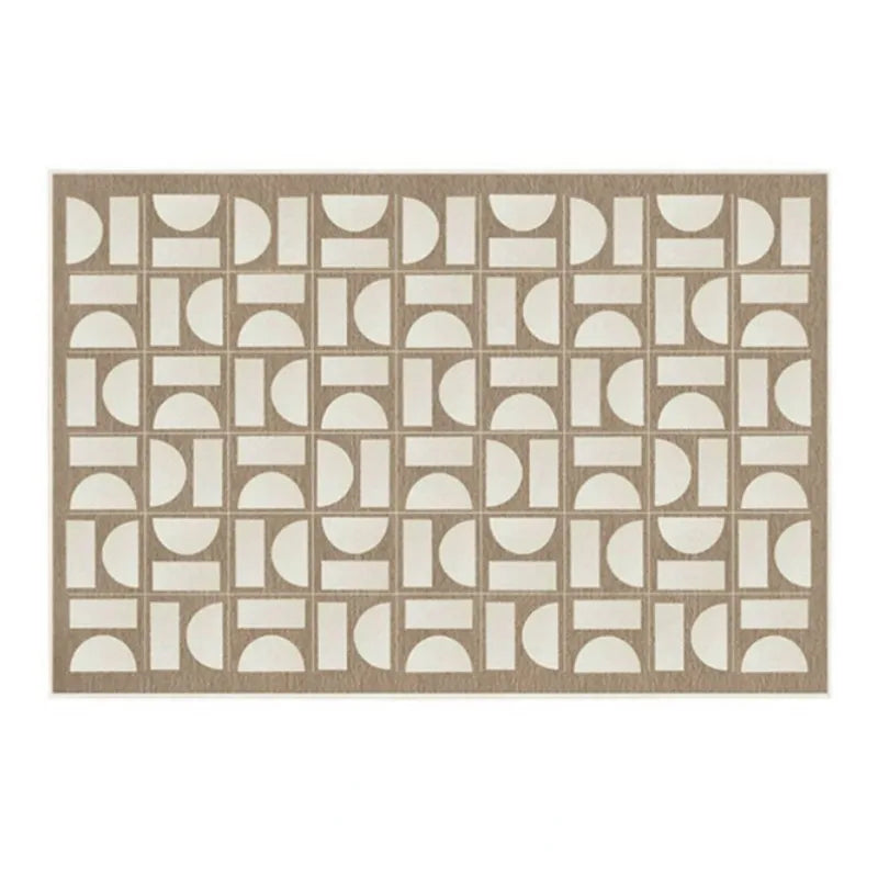 French Retro Rugs for Bedroom Checkerboard Living Room Decoration