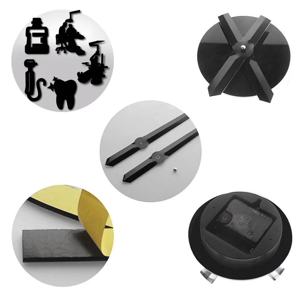 Dentist DIY Giant Wall Clock Dental Doctor Oversized Wall Clock