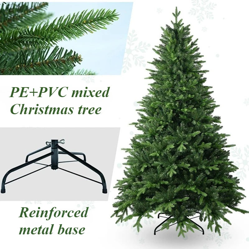 1.2m-2.7m Christmas Tree Artificial Large Encryption PE+PVC Material Xmas Tree