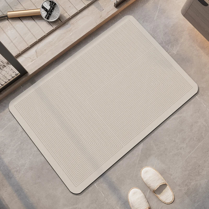 Non-Slip Diatomite Bath Mat Bathroom Foot Mats