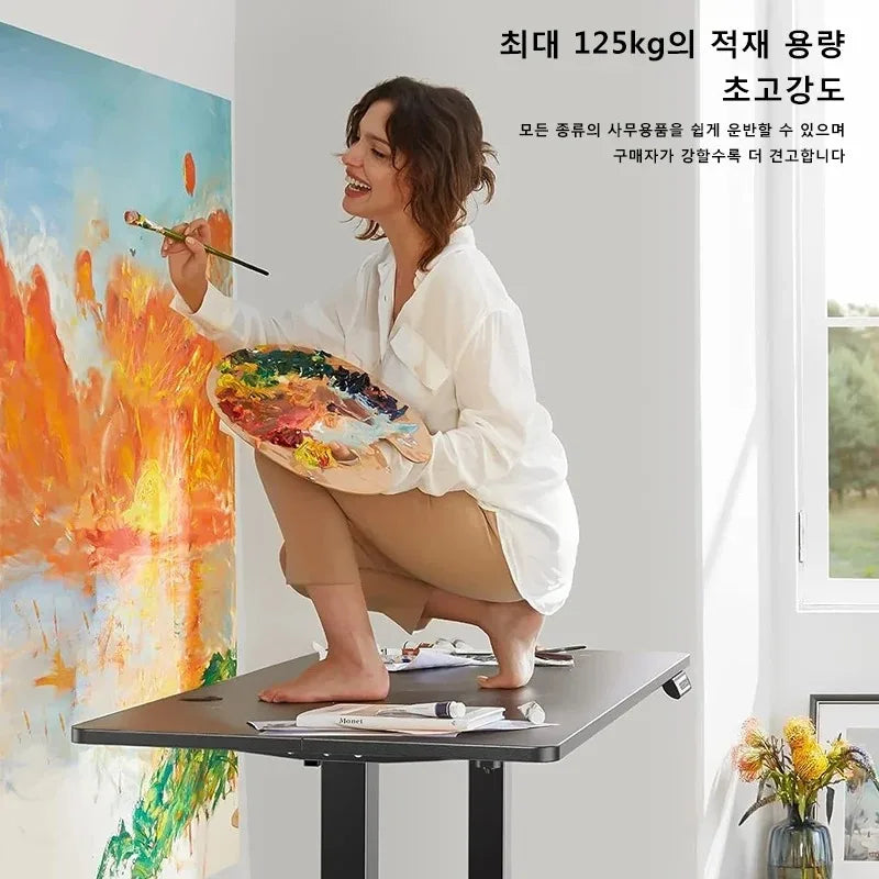 Height Adjustable Desk Motion Electric Sit Stand Up Down Computer Table