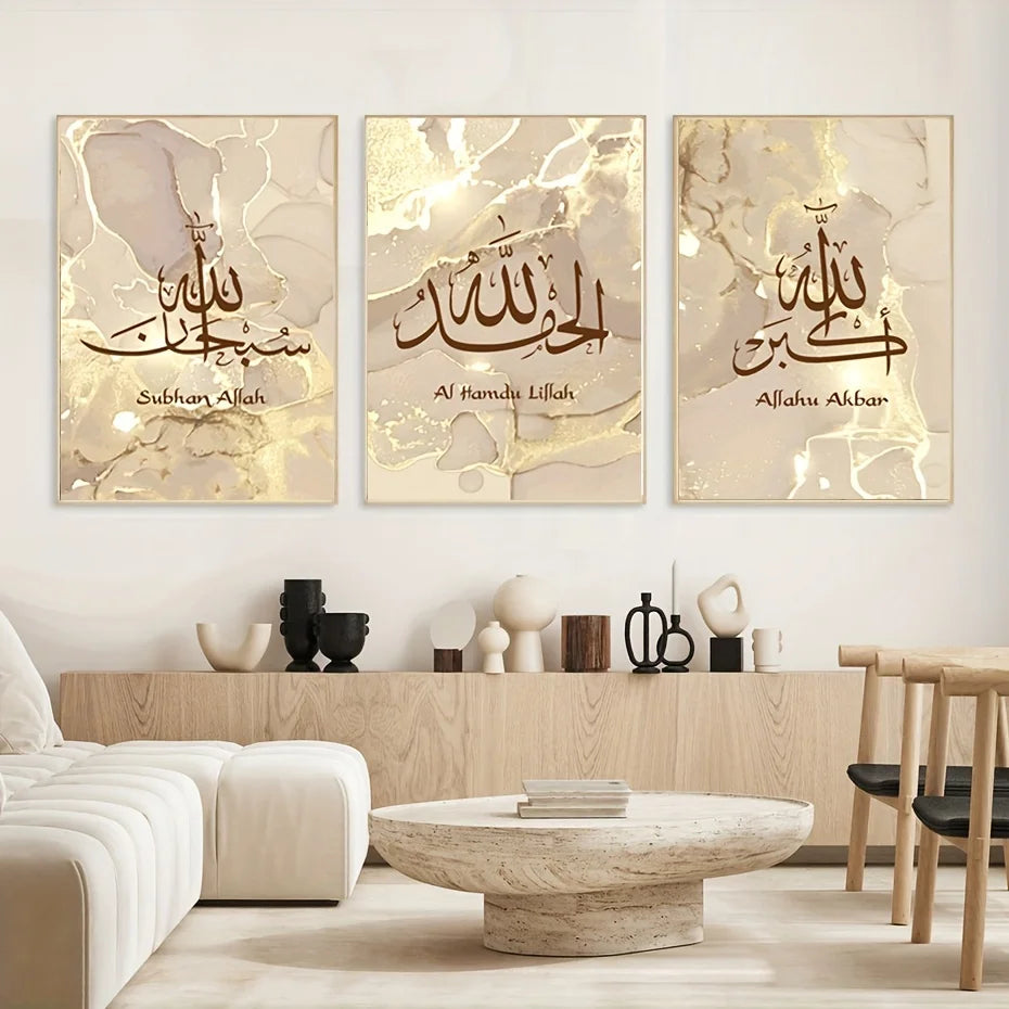 3pcs Canvas Poster, Religion Art