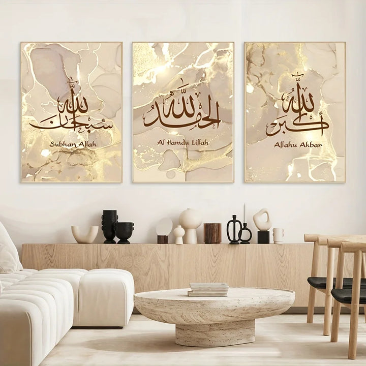3pcs Canvas Poster, Religion Art