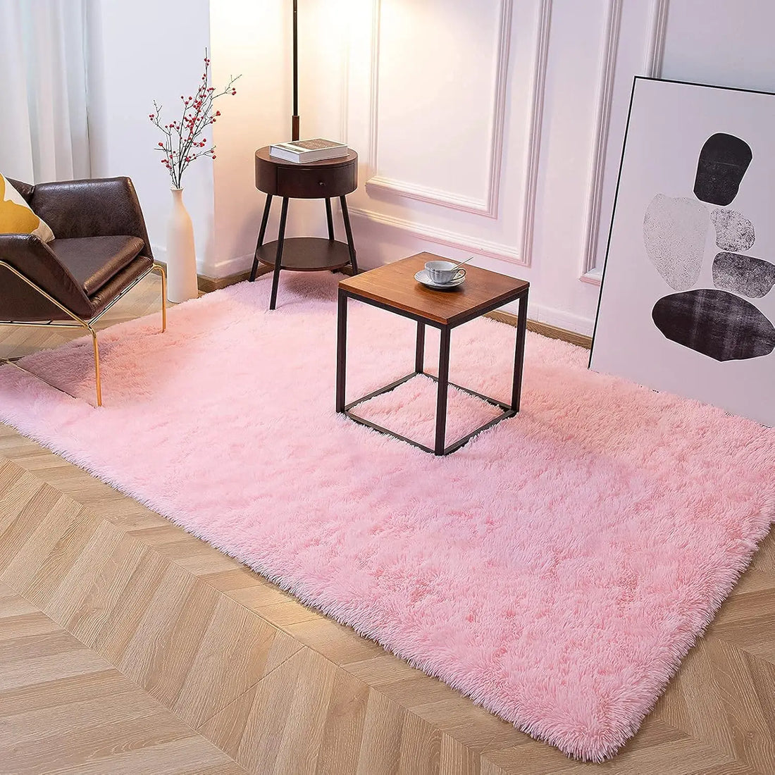 Plush Carpets Fluffy Ultra Soft Indoor Modern Area Rugs