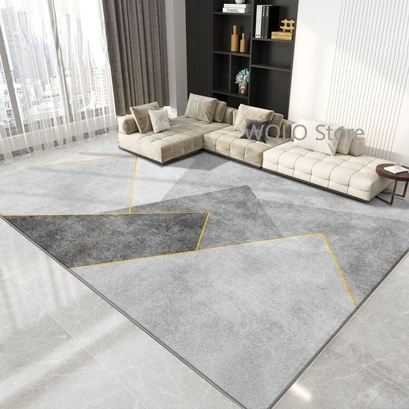 Nordic Marble Geometry Carpets for Living Room