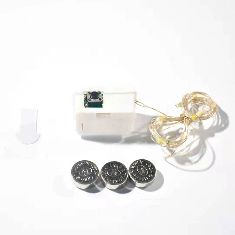 1/5/10pcs Fairy Lights String Button Battery Light