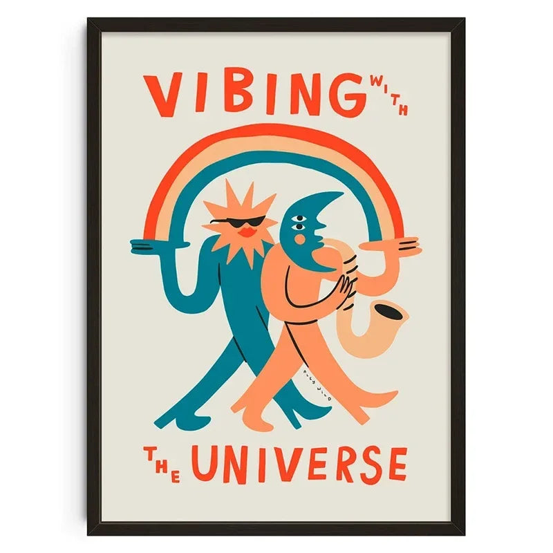 Retro Abstract Nourishing Soul Classic Wall Art