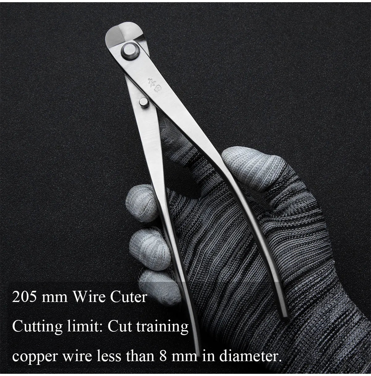 Professional grade bonsai tools wire cutter integrally forged with 4Cr13MoV