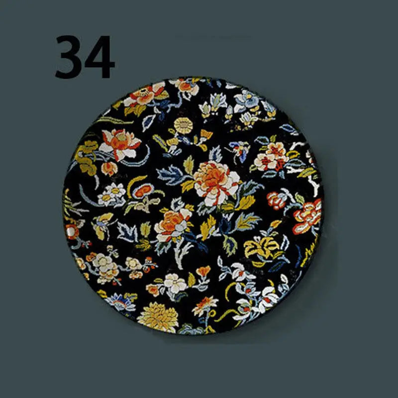 6-8inch Chinese Style Ceramic Plate with Dragon Phoenix