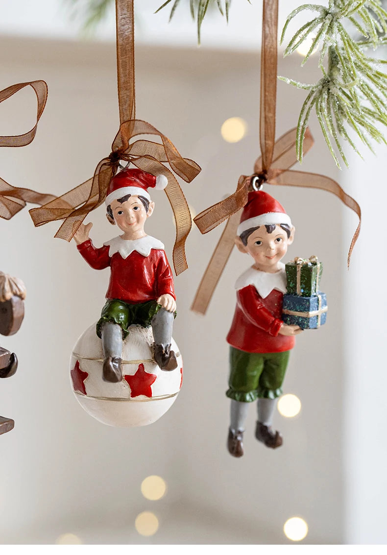 Pendants Creative Christmas Tree Toppers Fashion Santa Claus