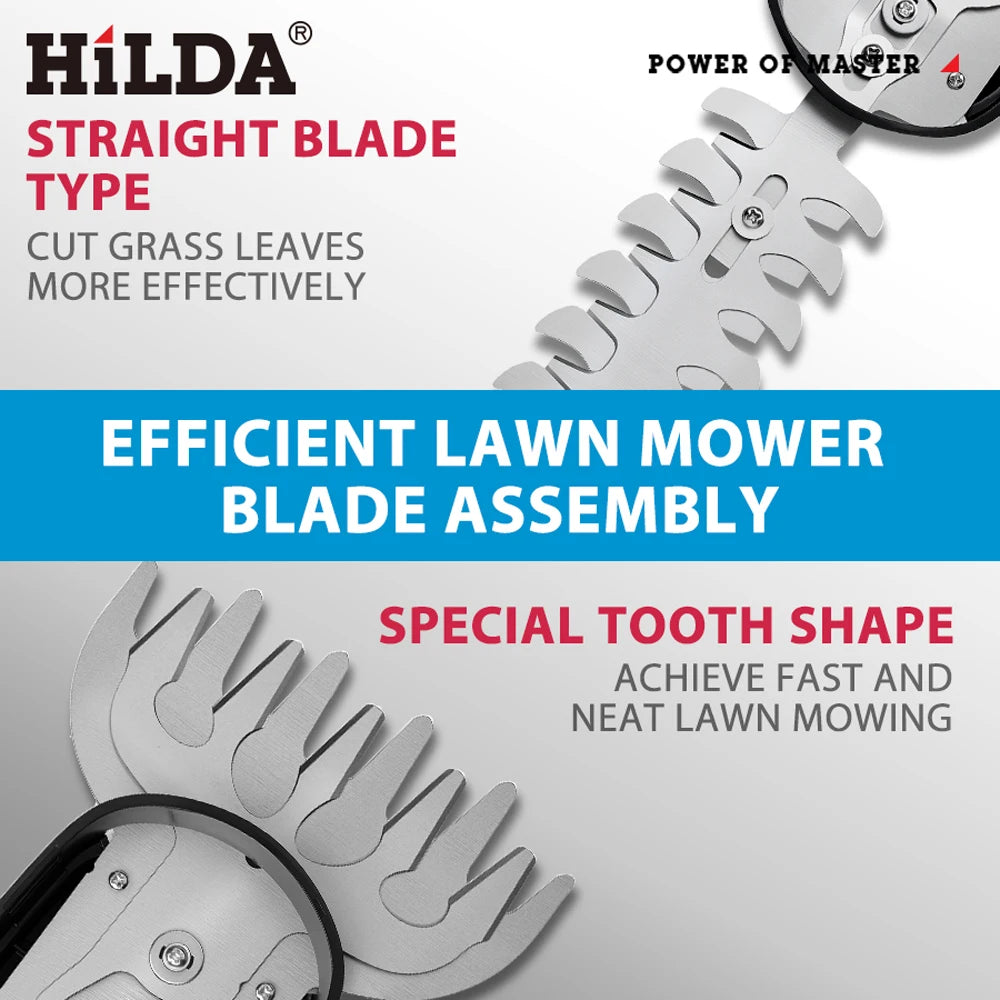 HILDA  2 IN1 Electric Hedge Trimmer Cordless Handheld Weeding