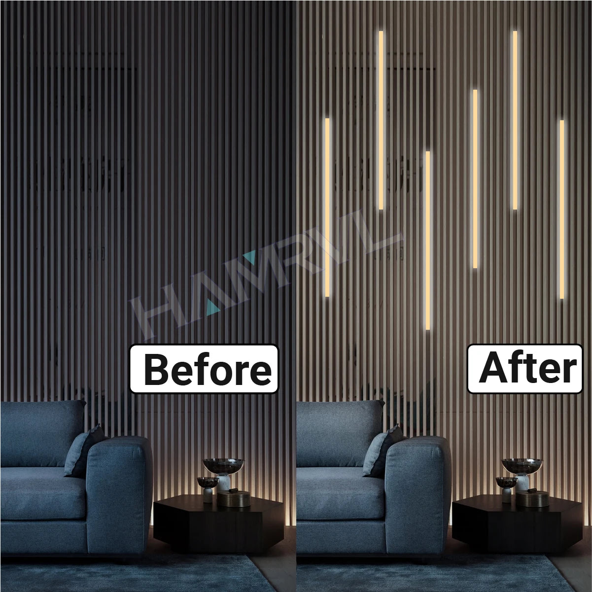 LED Light Kit Touch Dimming Aluminum Strip Lamp