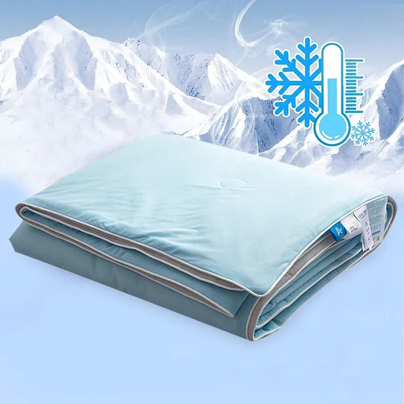 Air Condition Comforter for Summer Pure Color Ice Silk Cooling Blanket