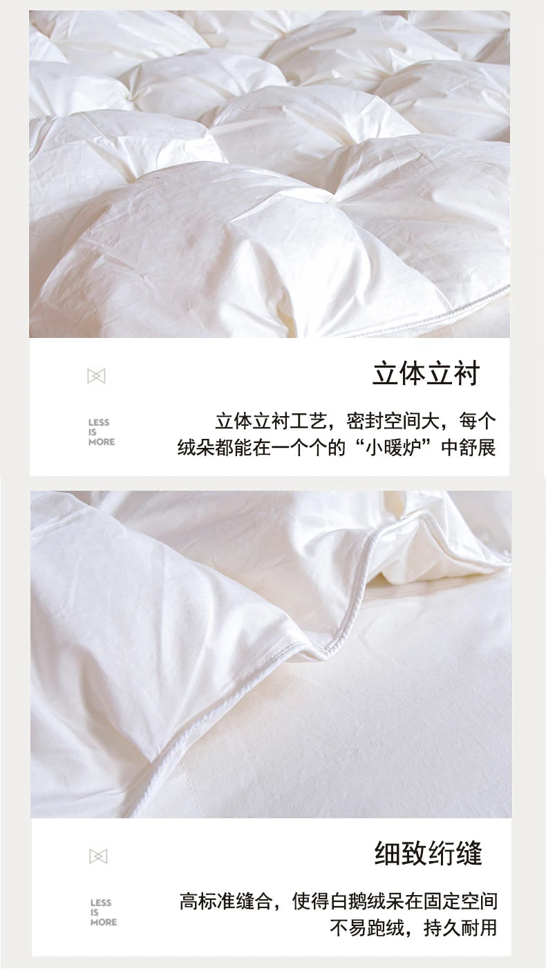 100% white goose down comforter