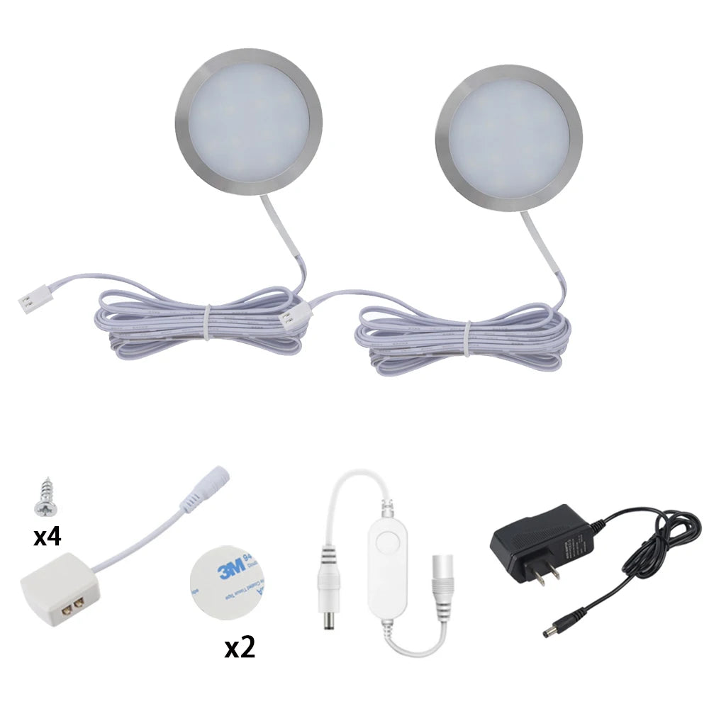 Tuya Zigbee 3.0 Smart LED Under Cabinet Lighting Dimmable Puck Lights Full