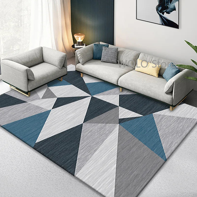 Nordic Marble Geometry Carpets for Living Room