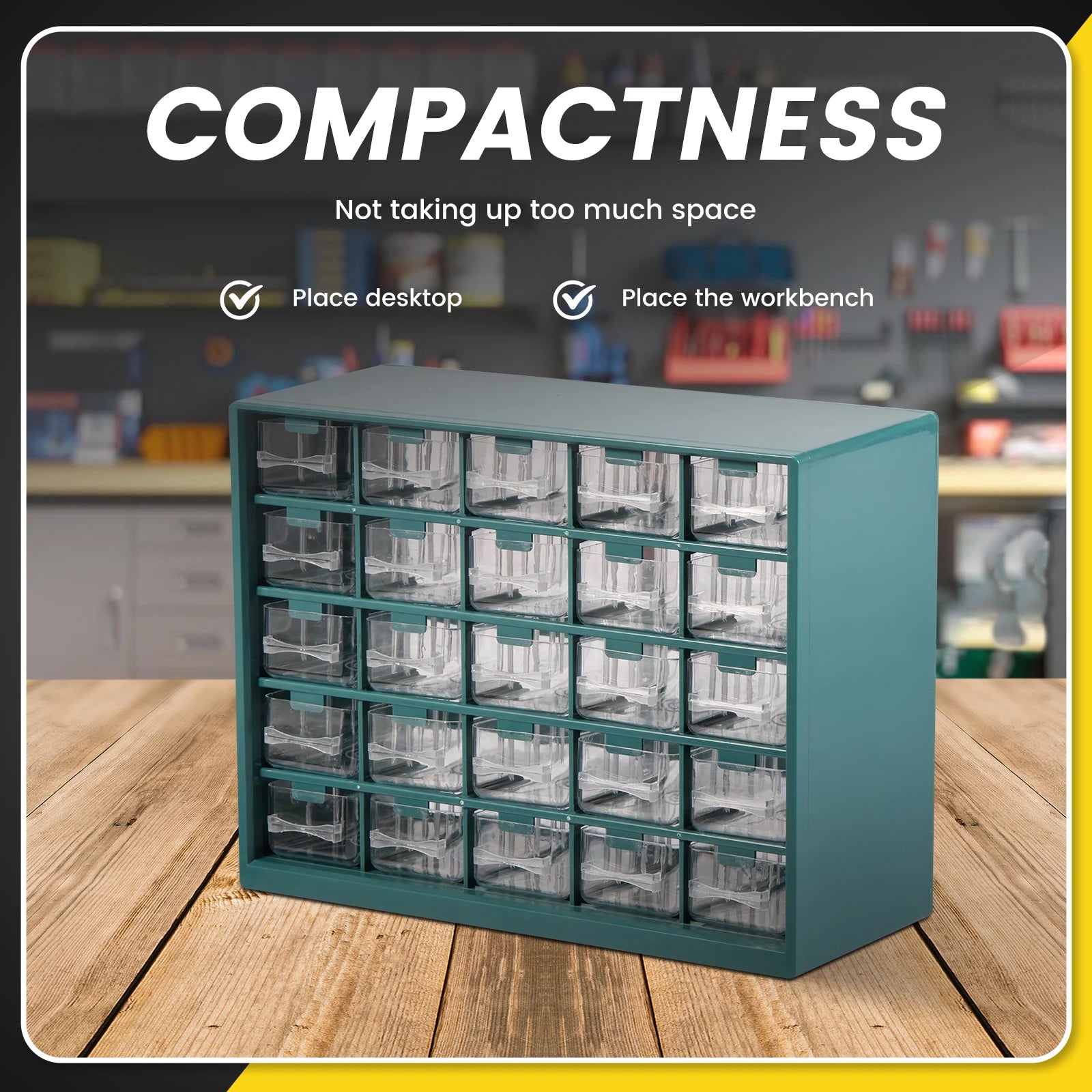 25 Drawer Plastic Drawer Storage Cabinet Storage Hardware and Craft Cabinet