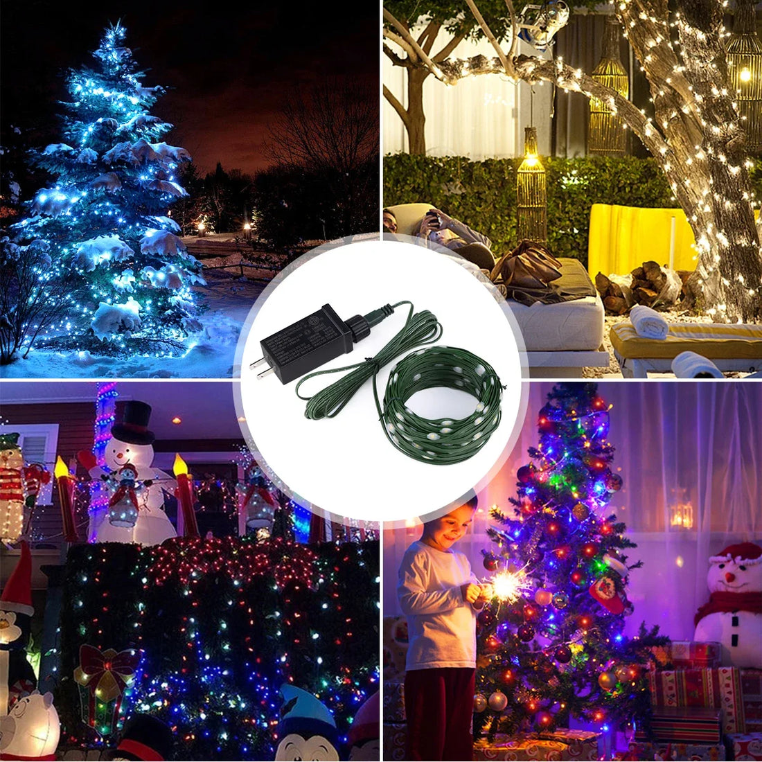 220V 110V For Outdoor Garden Yard Christmas Halloween New Year Decor