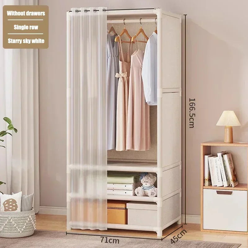 Wardrobe for HomeUse Bedroom Simple and LargeCapacityFabric Cabinet