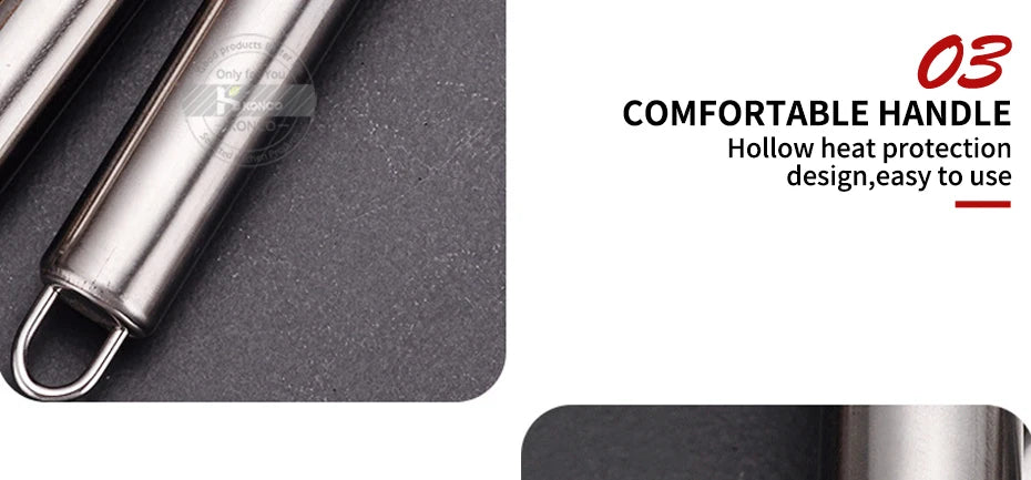 KONCO 6 Pieces Kictche Cooking Utensil Set Stainless Steel Cookware Set