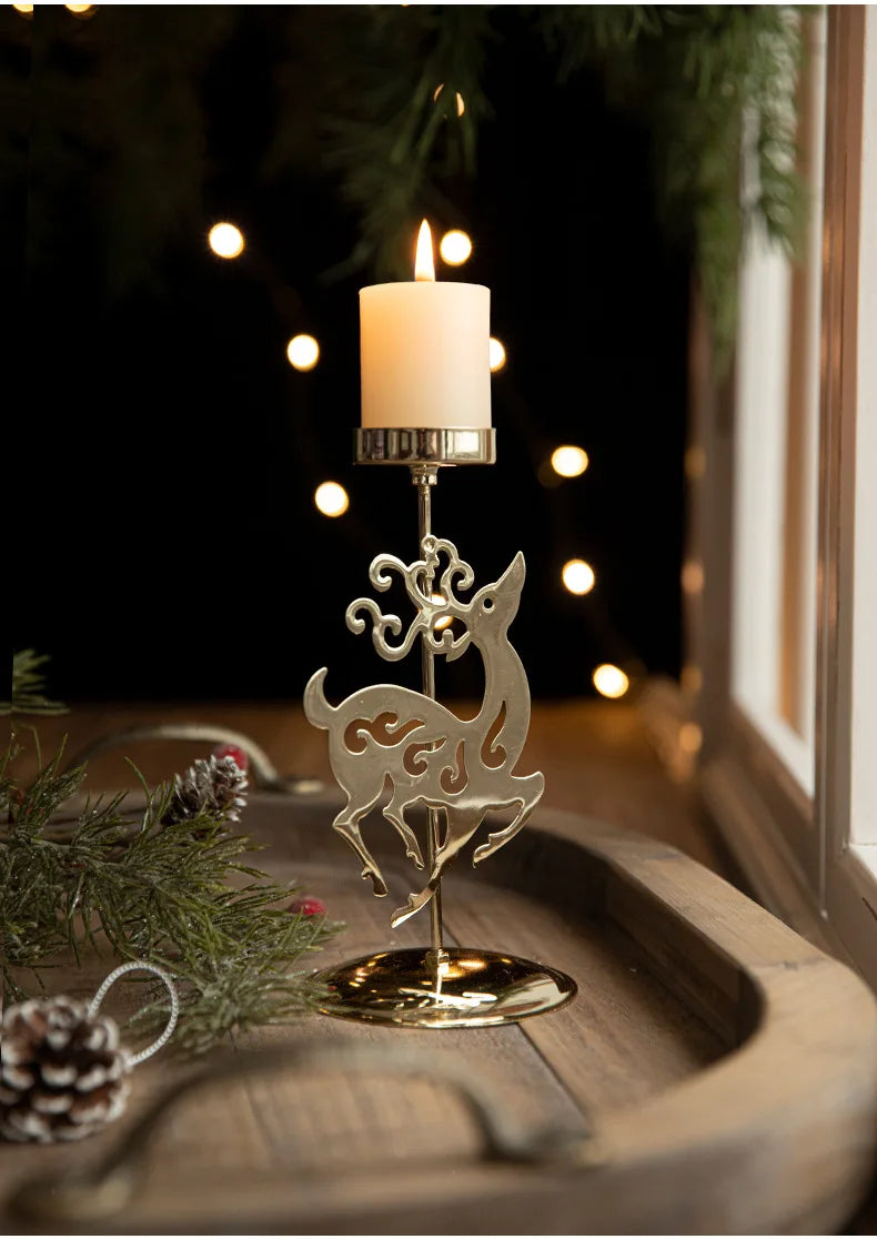 Christmas Golden Wrought Iron
